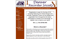 Desktop Screenshot of denverrecordersociety.org